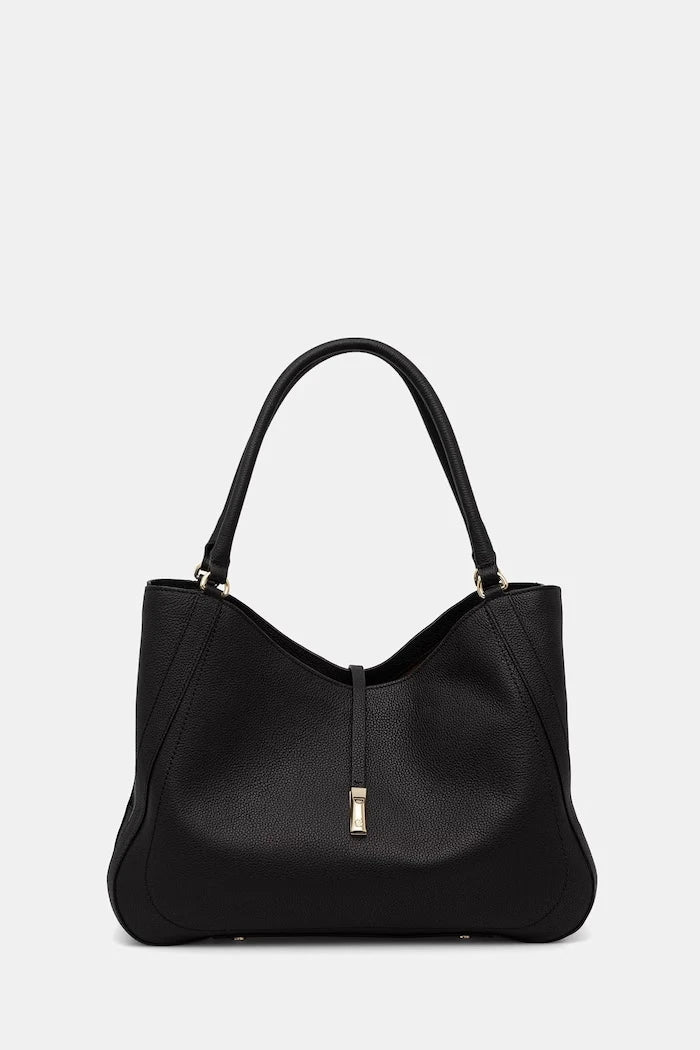 BOSS чанта дамска от кожа REAH MEDIUM TOTE
