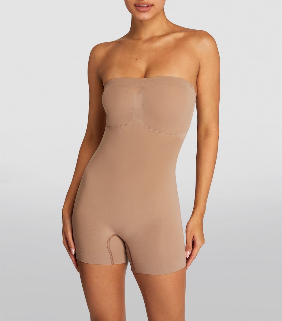 Skims Nude Seamless Sculpt Strapless Shortie Bodysuit