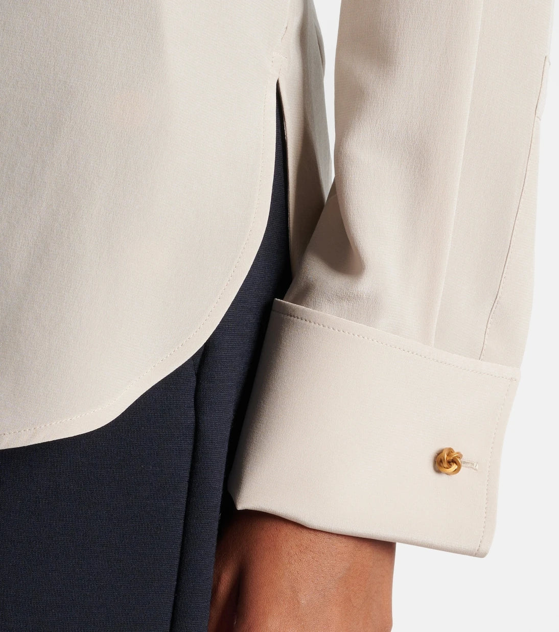 Max Mara - Apollo bow-detail silk crêpe blouse