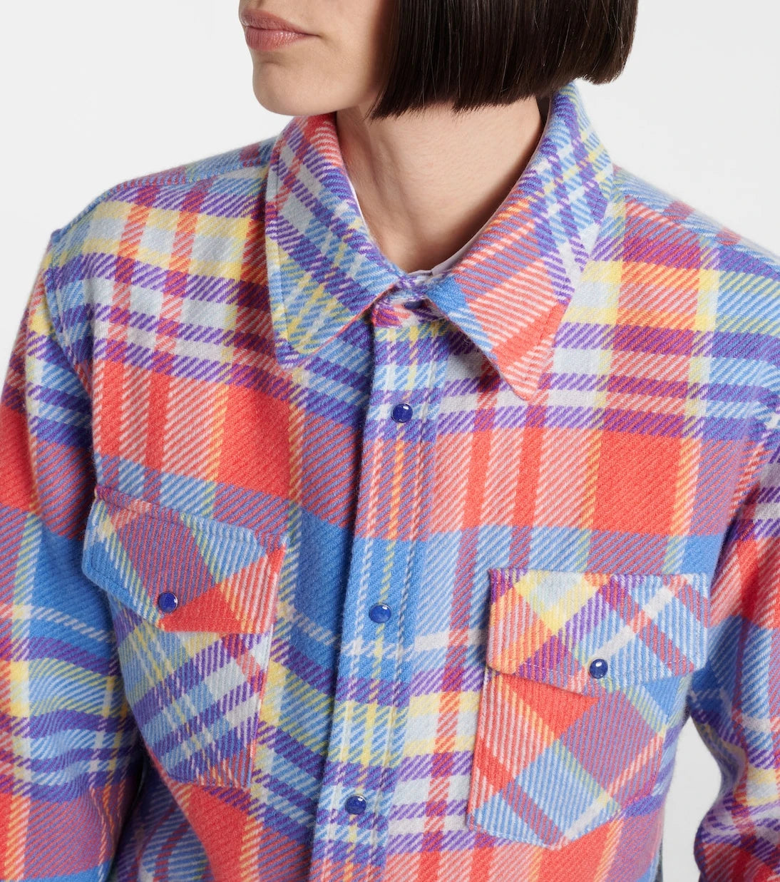 God's True Cashmere - Creator plaid cashmere shirt