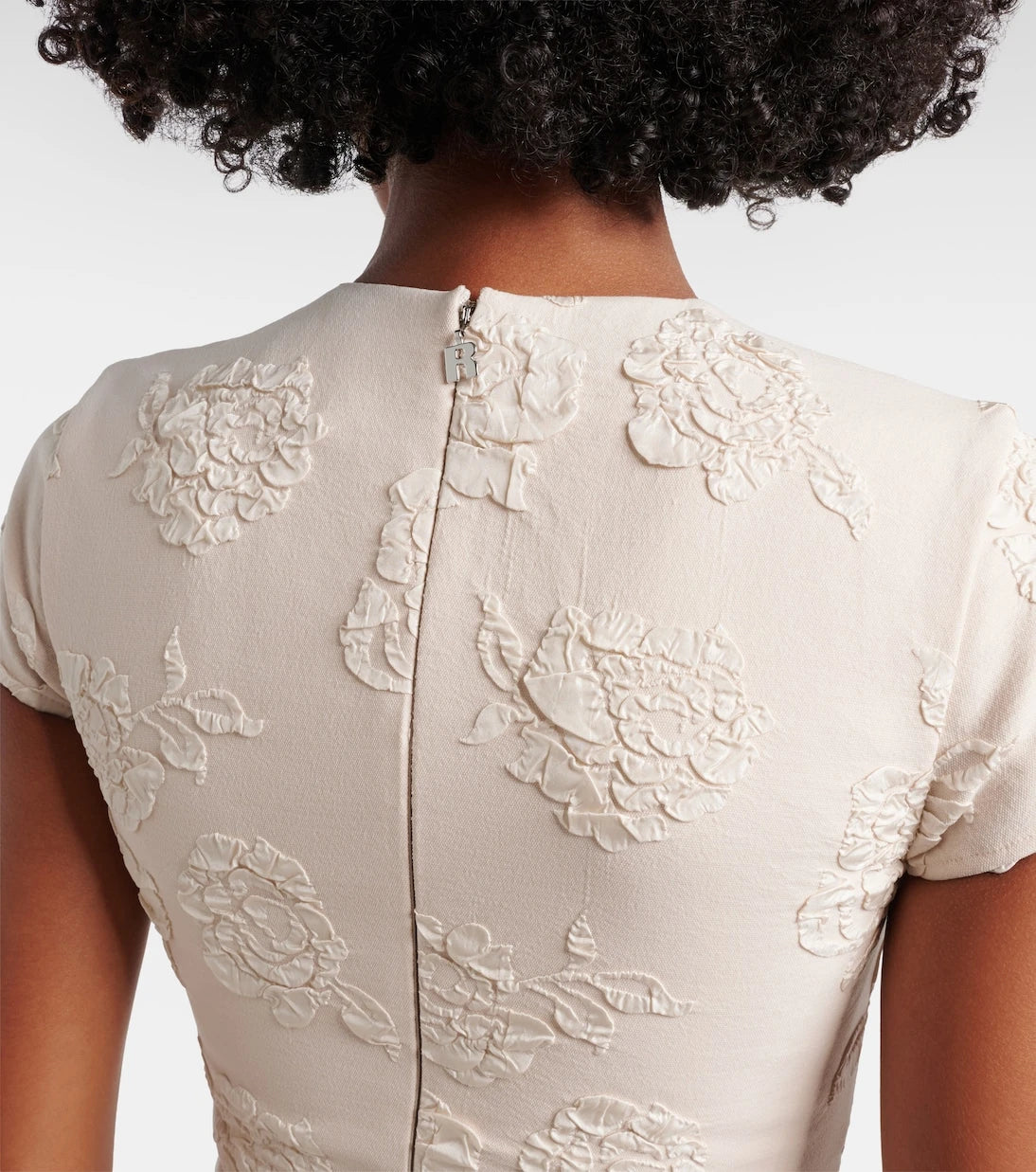 Rotate - Floral jacquard midi dress