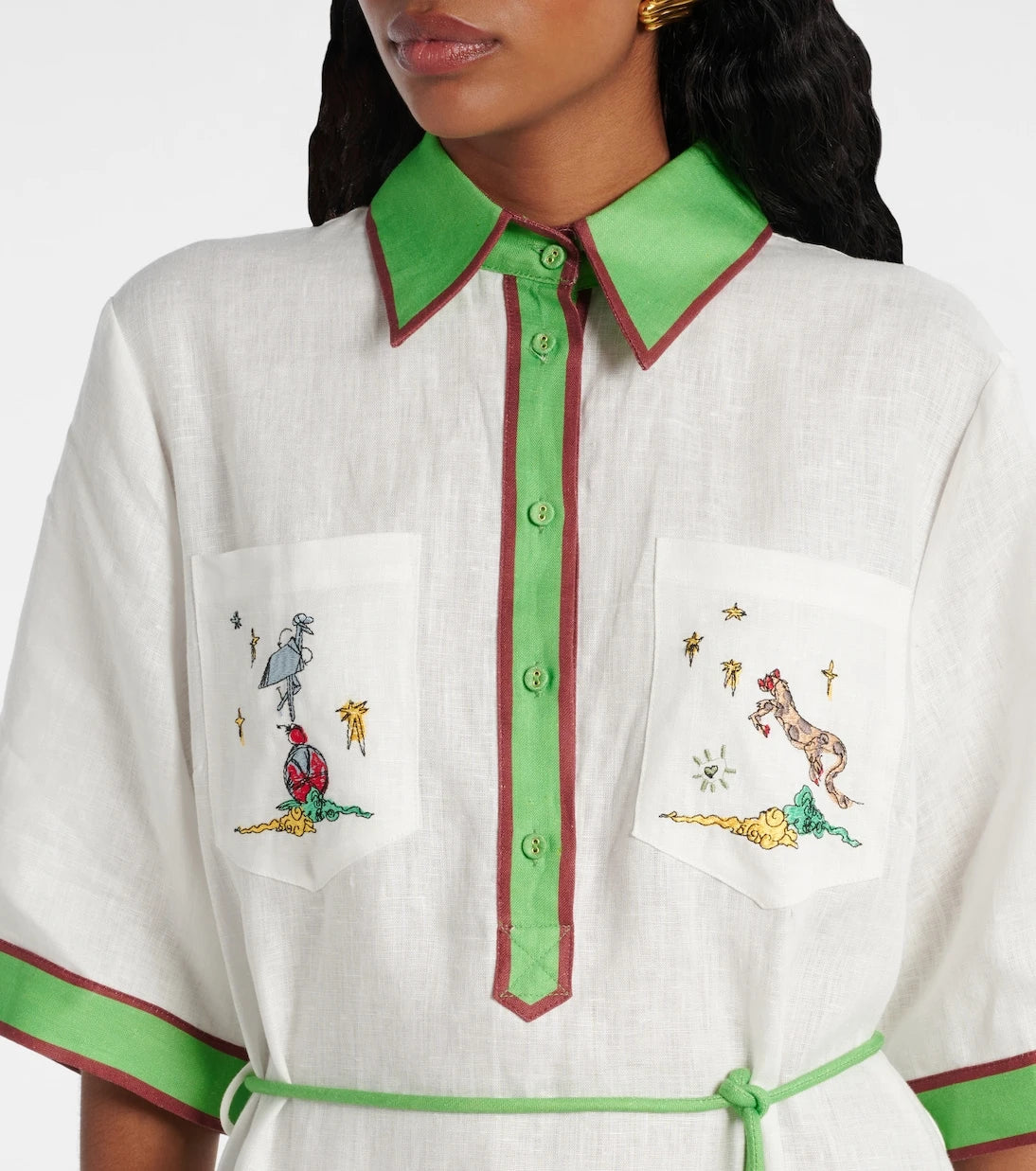 Alémais - Play linen polo dress