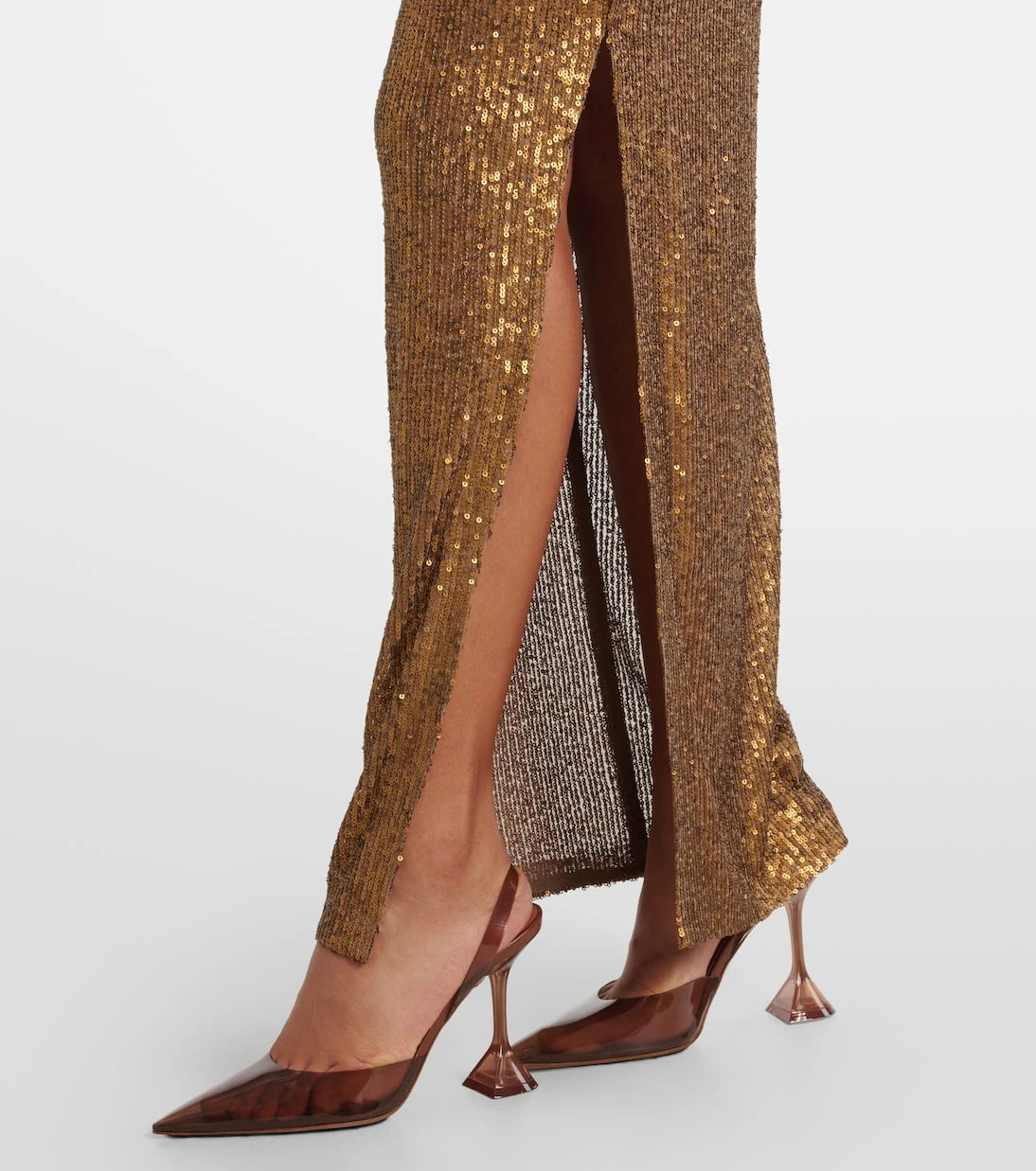 Norma Kamali - Sequined one-shoulder gown