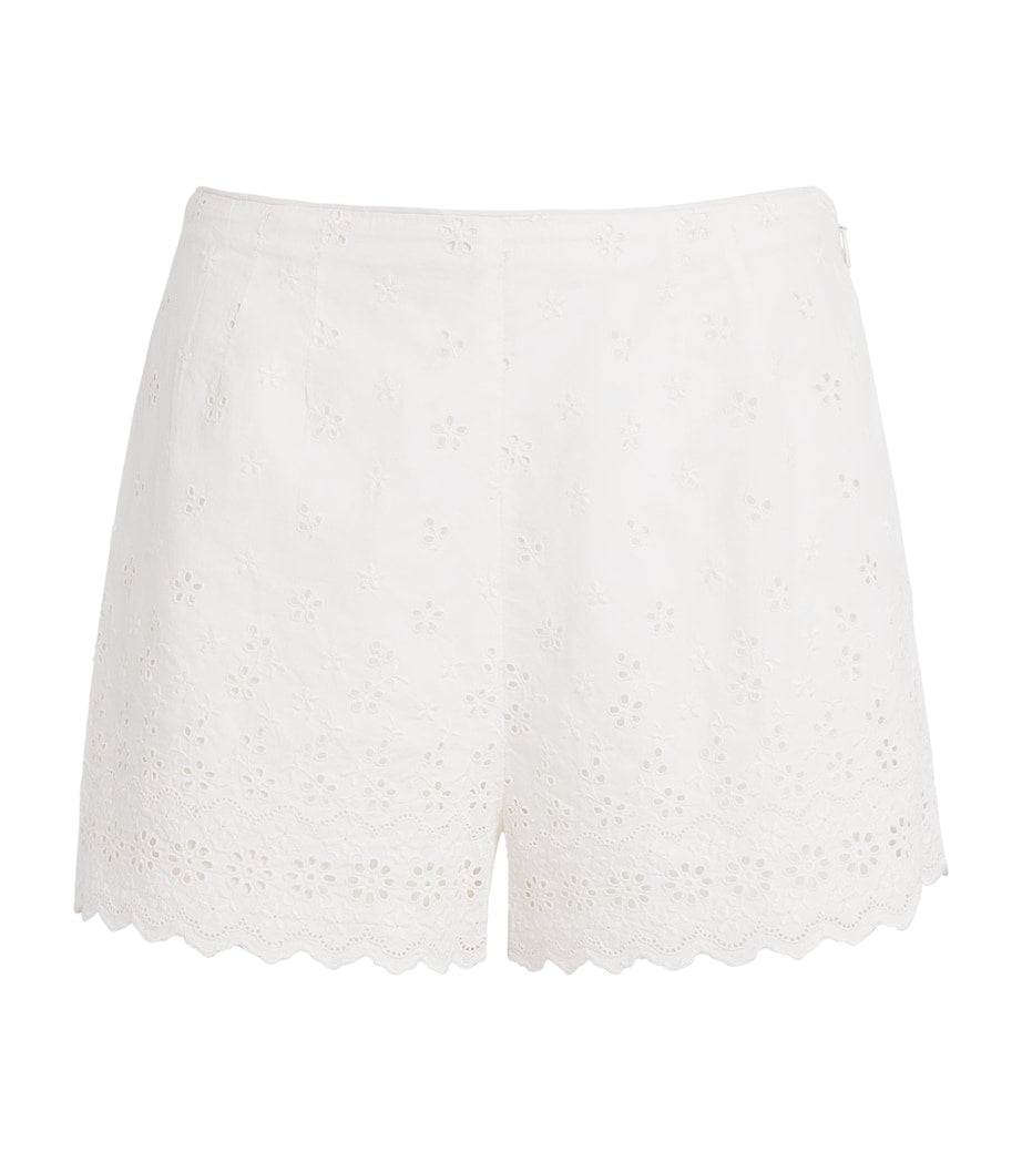 DÔEN White Organic Cotton Arbre Shorts