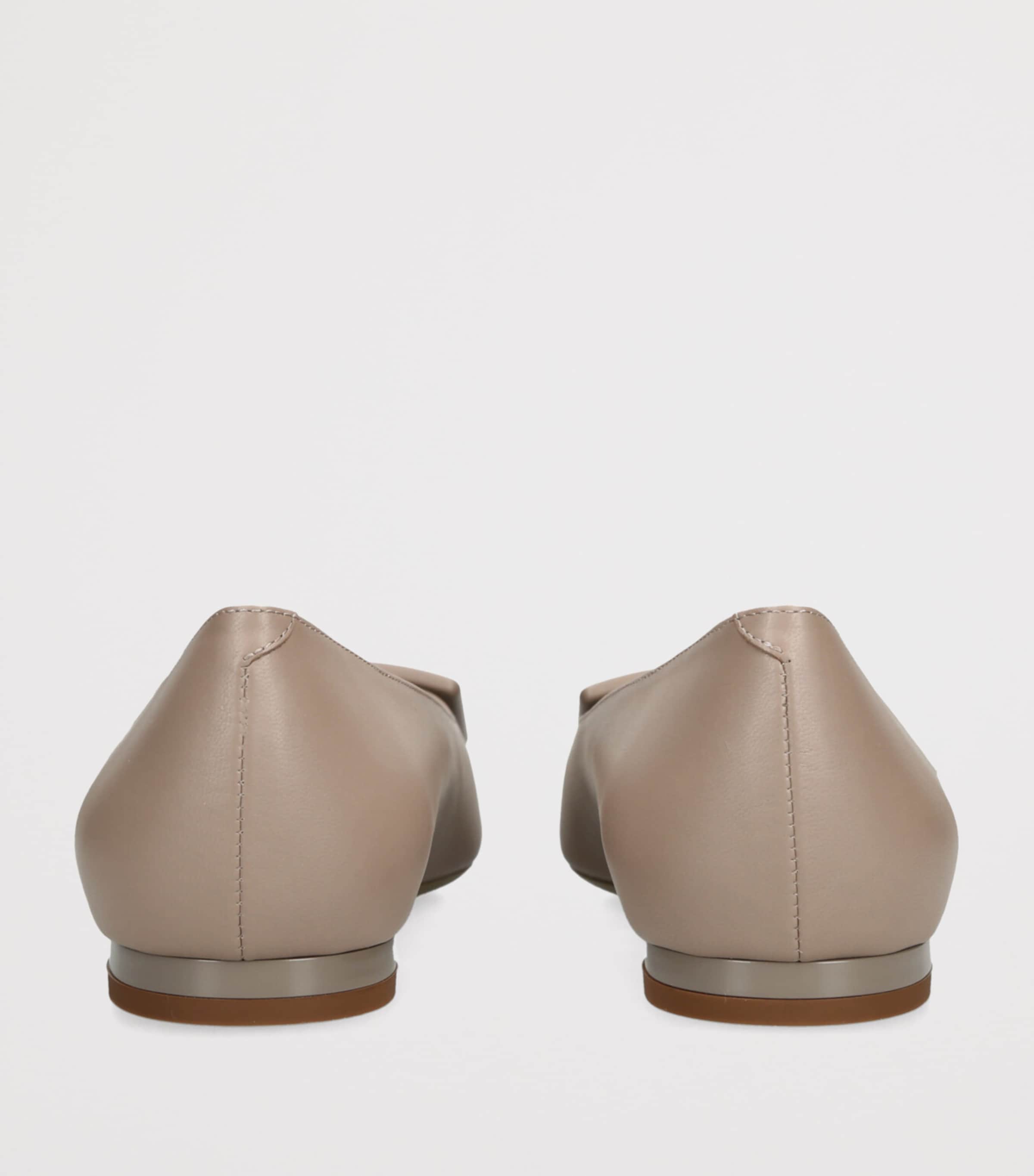 Roger Vivier Brown Leather Gommettine Ballet Flats