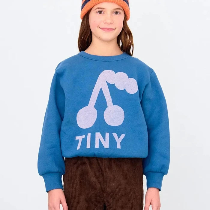 Детски памучен суичър Tinycottons CHERRY GRAPHIC SWEATSHIRT
