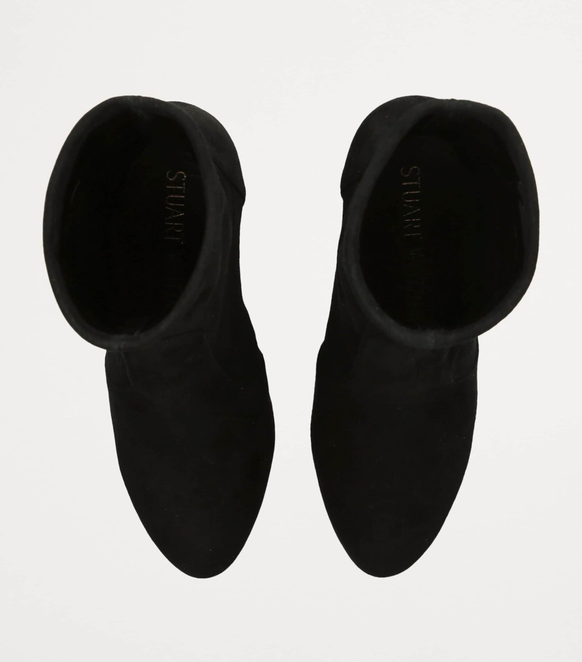 Stuart Weitzman Black Flareblock Heeled Boots 85