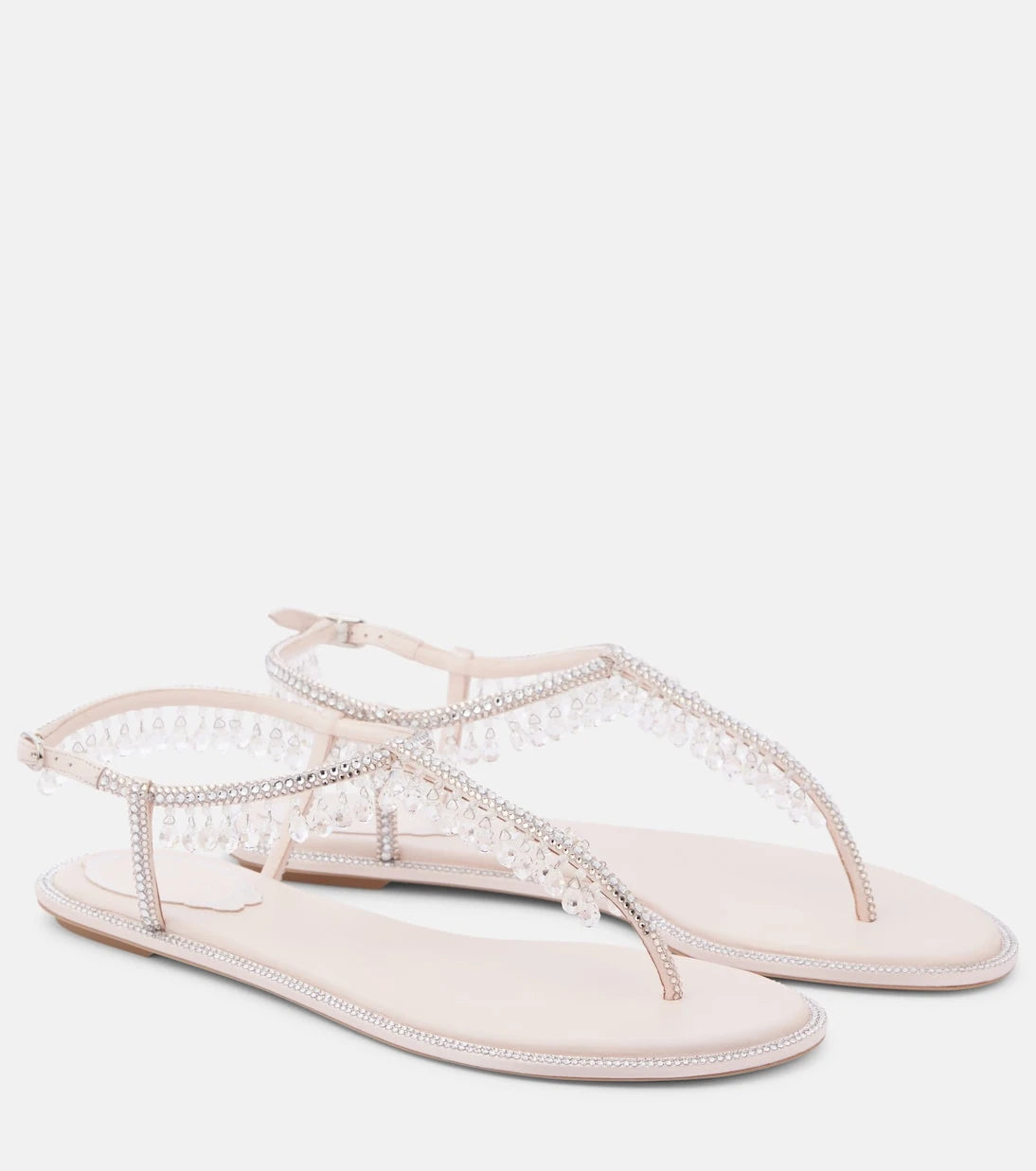 Rene Caovilla - Chandelier embellished thong sandals