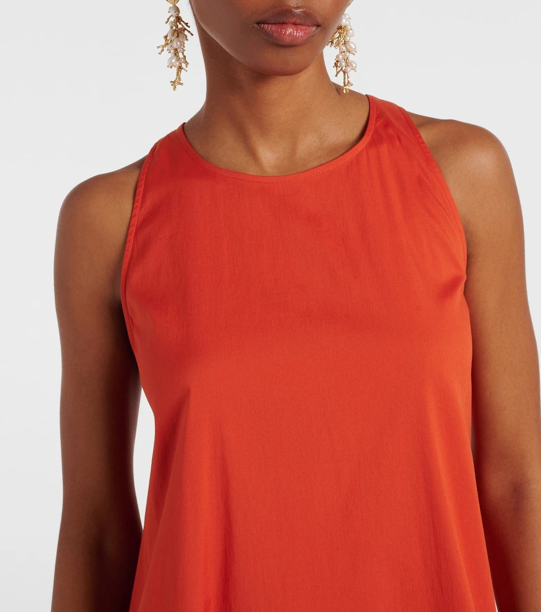 Max Mara - Romea cotton-blend poplin maxi dress