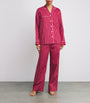 Derek Rose Pink Cotton Stripe Pyjama Set