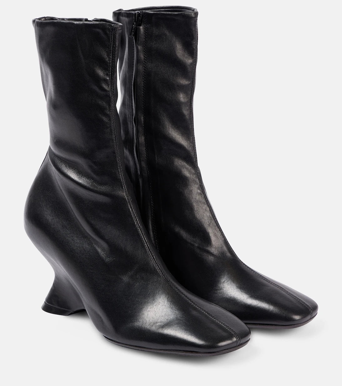 Dries Van Noten - Leather ankle boots