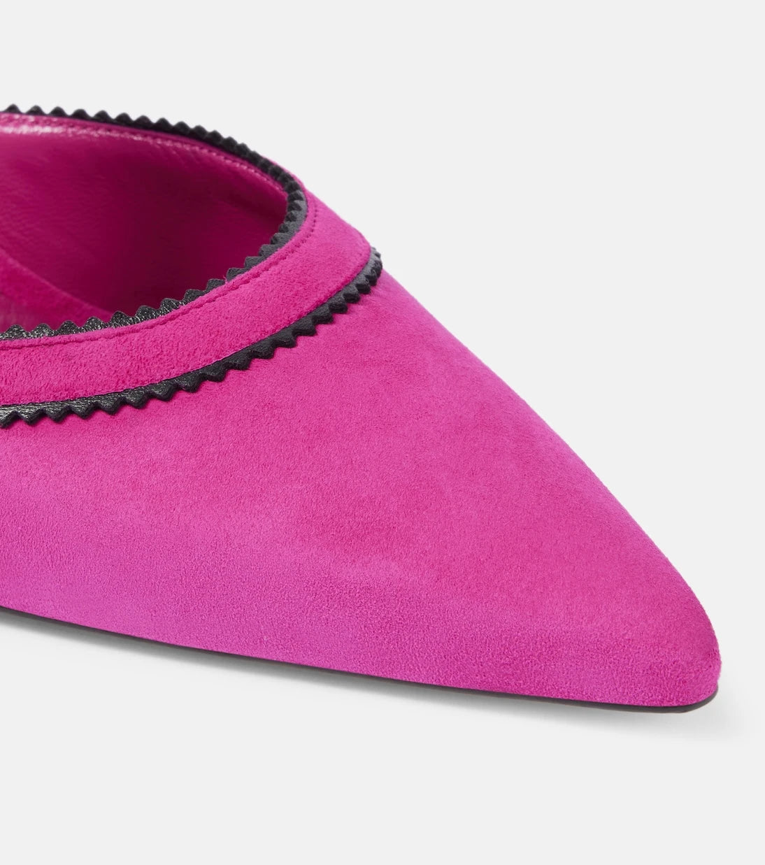 Manolo Blahnik - حذاء برونتياموسا 70 مفتوح من الخلف من الجلد السويدي
