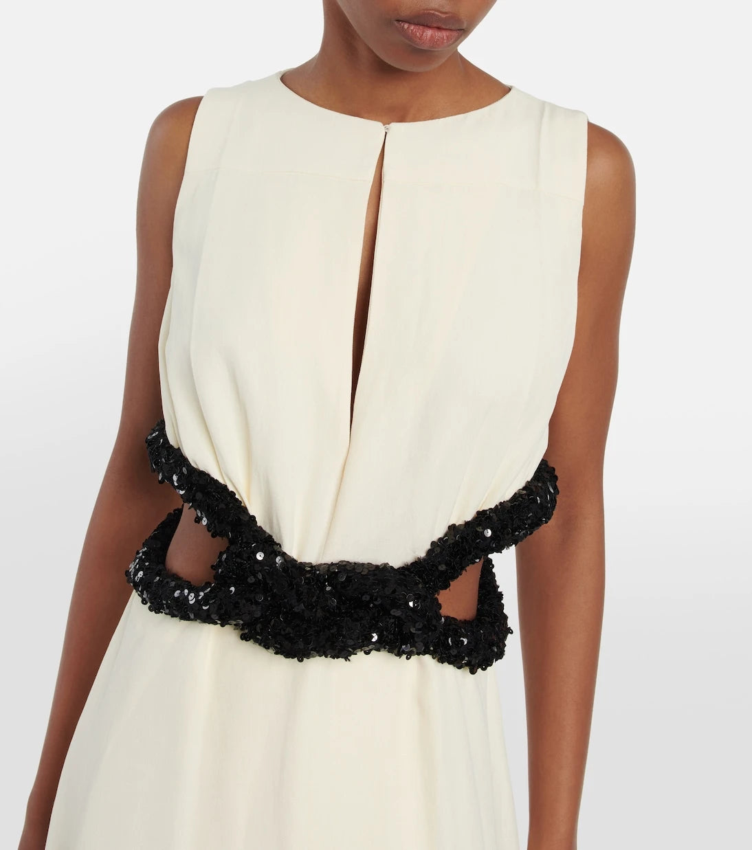 Jil Sander - Knotted cutout crêpe gown