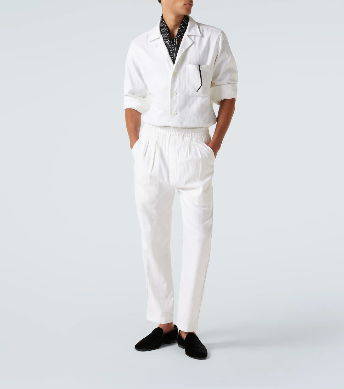 Tom Ford - Cotton and silk straight pants