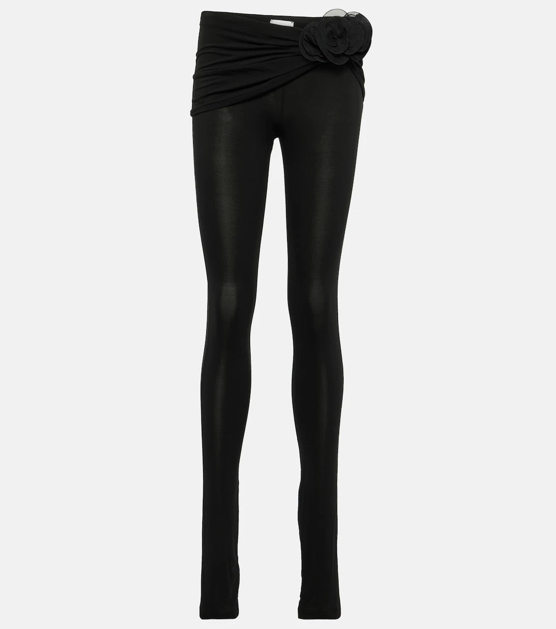 Magda Butrym - Floral-appliqué jersey leggings