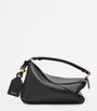 LOEWE Black Small Leather Featherlight Puzzle Top-Handle Bag