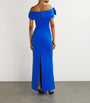 Rebecca Vallance Blue Off-The-Shoulder Antonella Gown