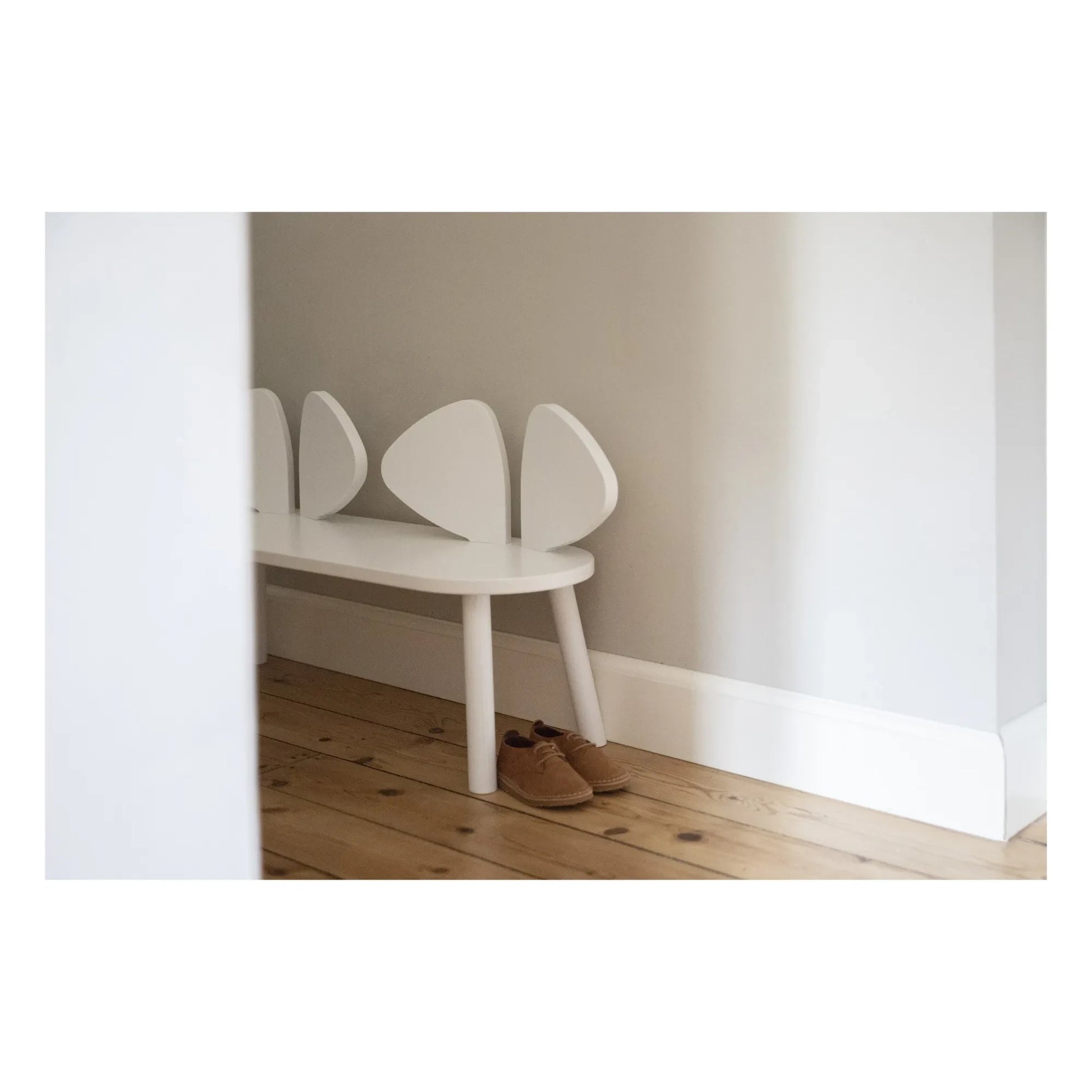 Nofred - Mouse bench in oak | White