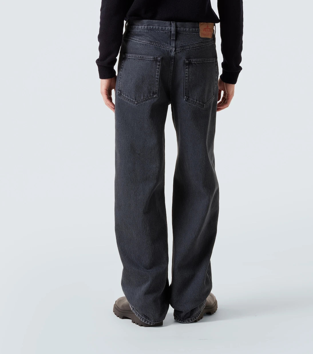 Prada - High-rise wide-leg jeans