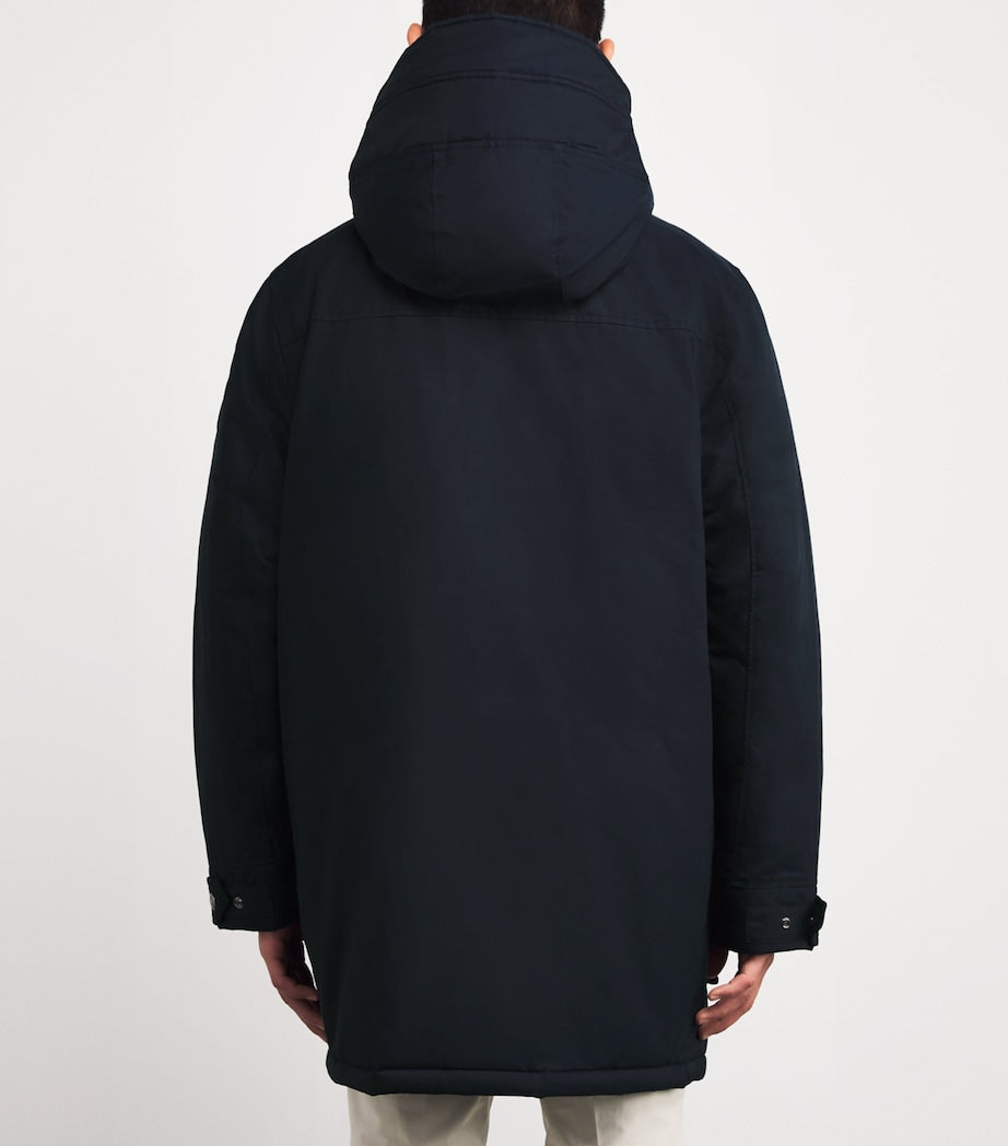 RLX Ralph Lauren Navy Down-Filled Lennox Parka Coat