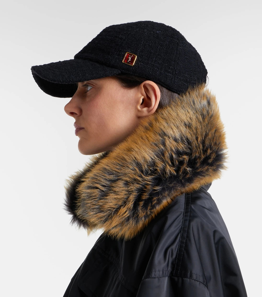 Saint Laurent - Wool tweed baseball cap