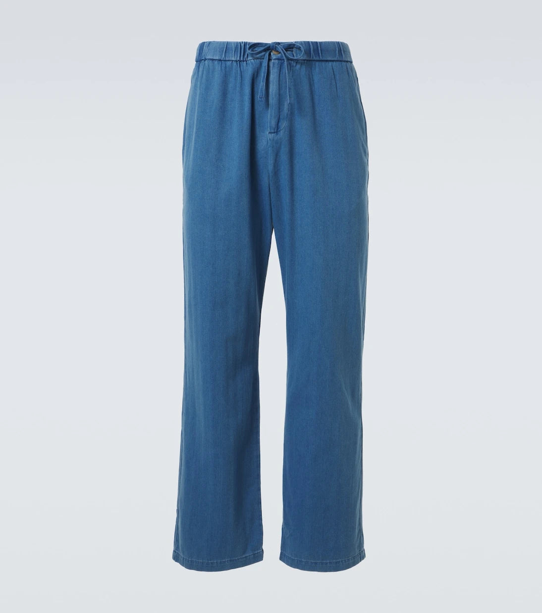 Frescobol Carioca - Rocha herringbone cotton twill wide-leg pants