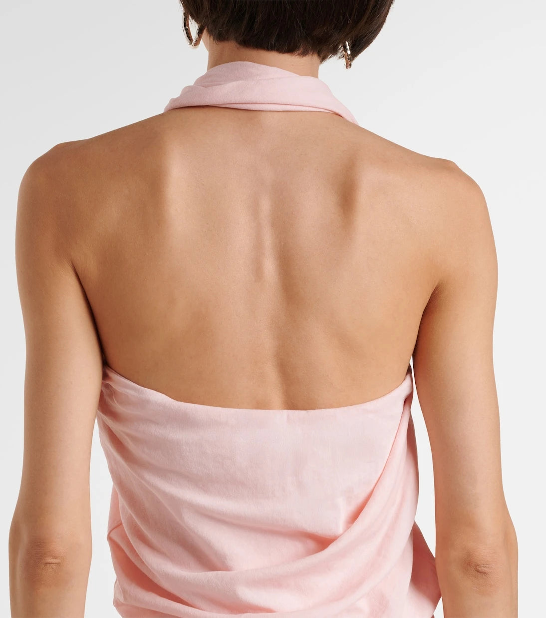 Entire Studios - Draped cotton-blend jersey minidress