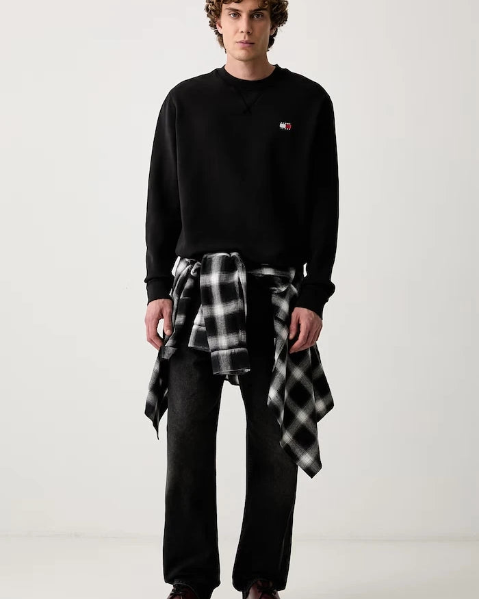 Tommy Jeans erkek pamuklu sweatshirt
