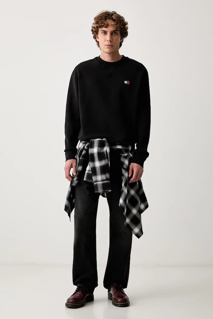 Tommy Jeans erkek pamuklu sweatshirt