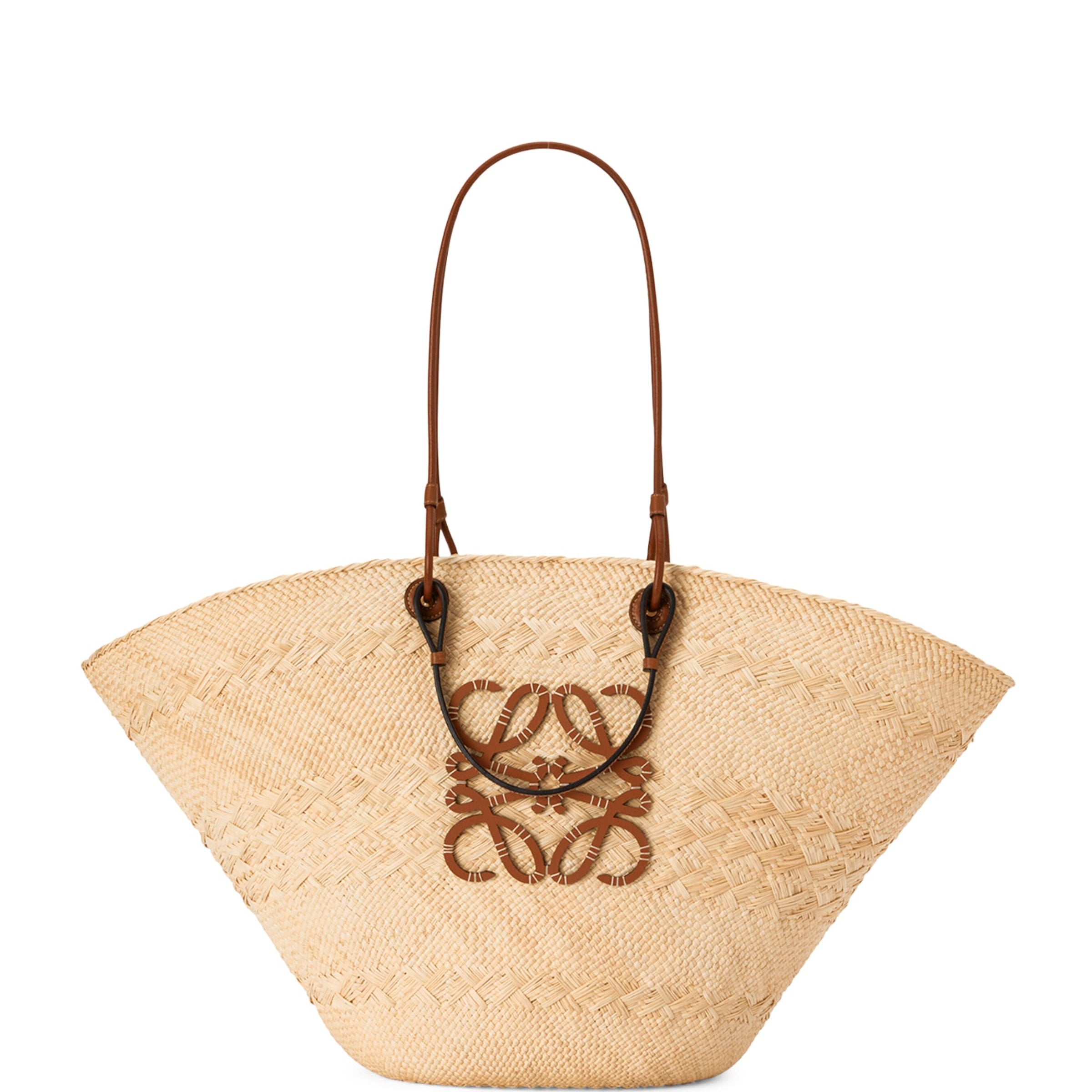 LOEWE Beige x Paula’s Ibiza Large Woven Anagram Basket Bag