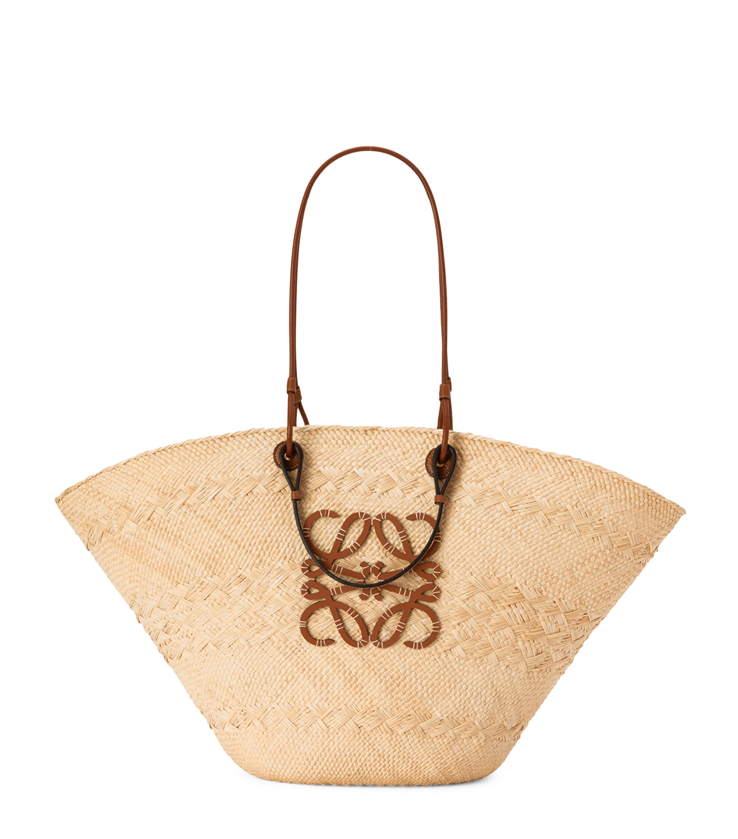 LOEWE Beige x Paula’s Ibiza Large Woven Anagram Basket Bag