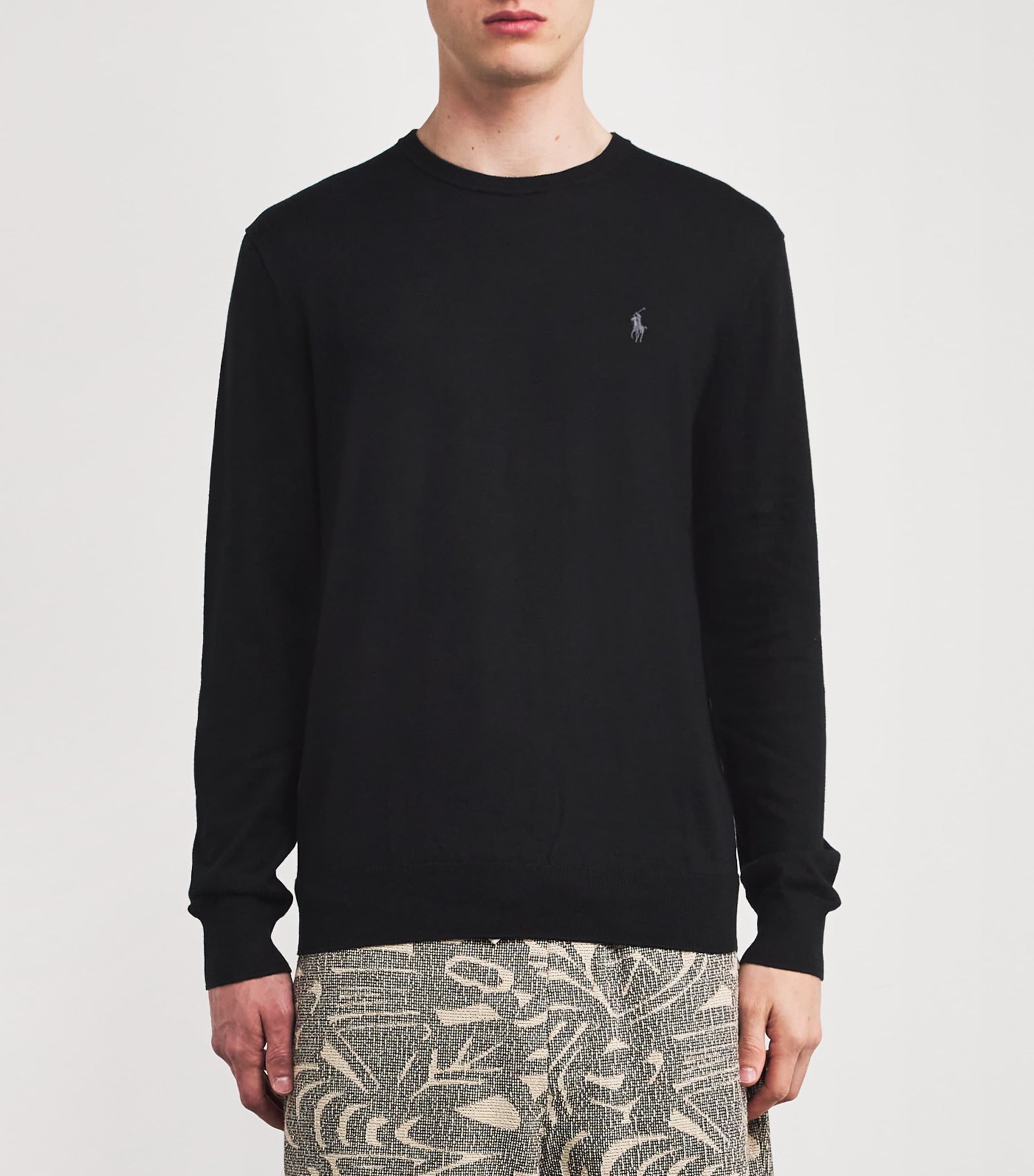 Polo Ralph Lauren Black Pima Cotton Sweater