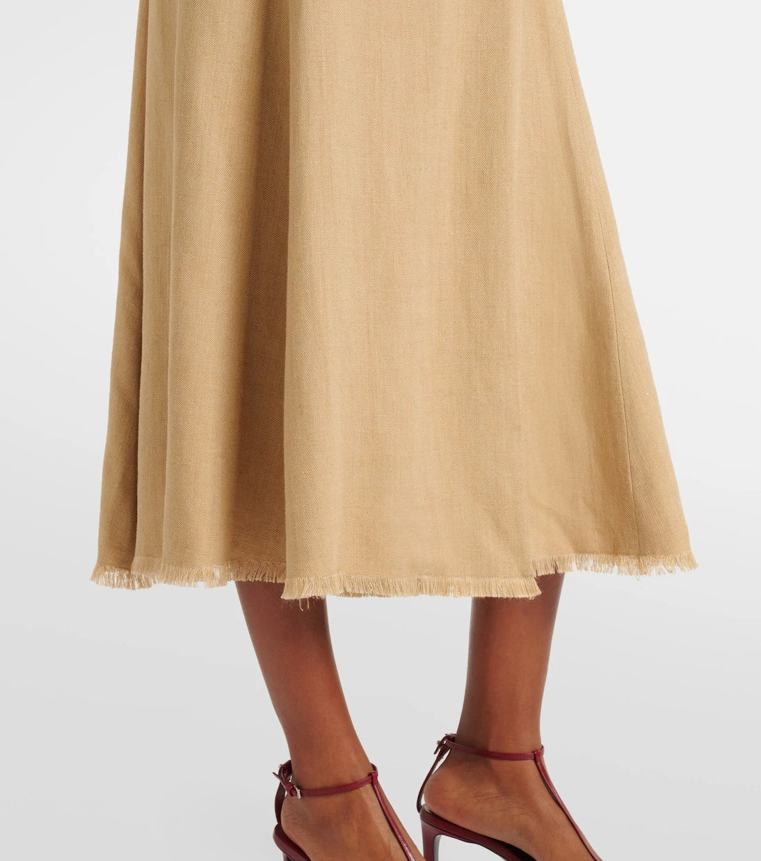 Ralph Lauren Collection - Silk and linen midi dress