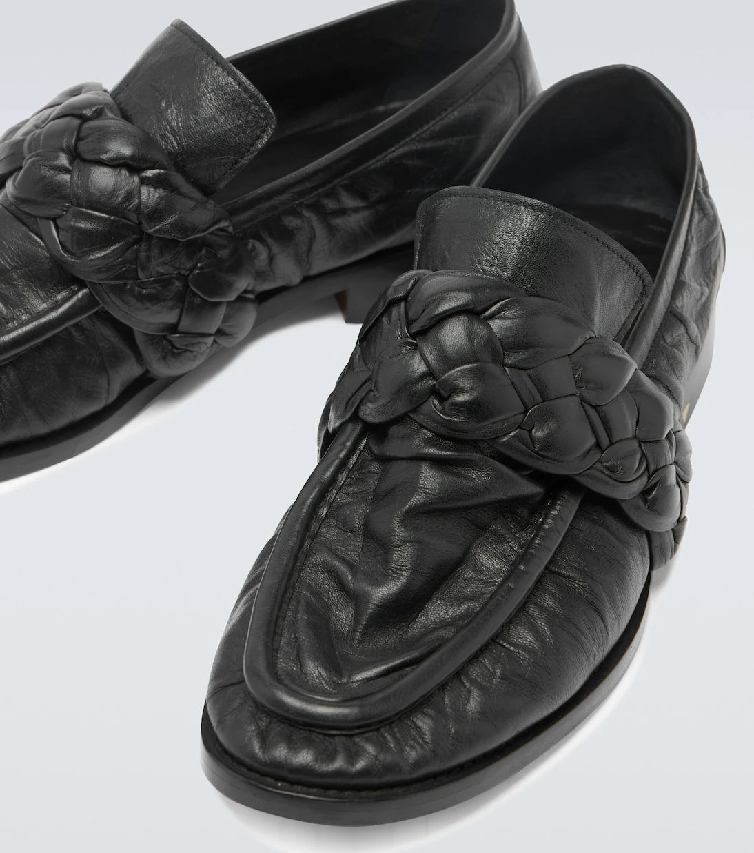 Bottega Veneta - Astaire leather loafers