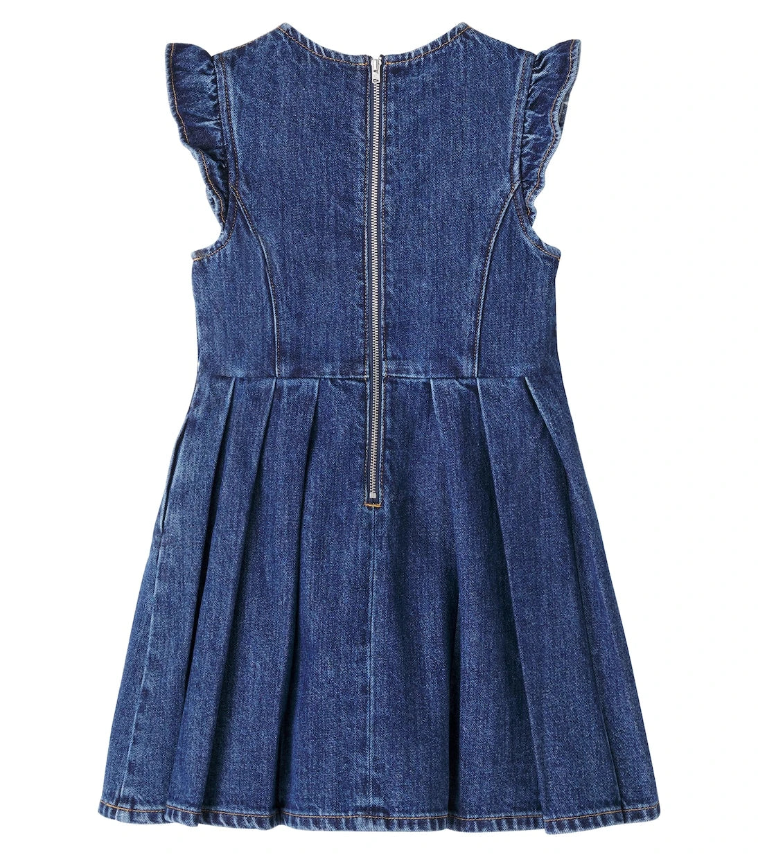 Self-Portrait Kids - Bow-detail denim dress