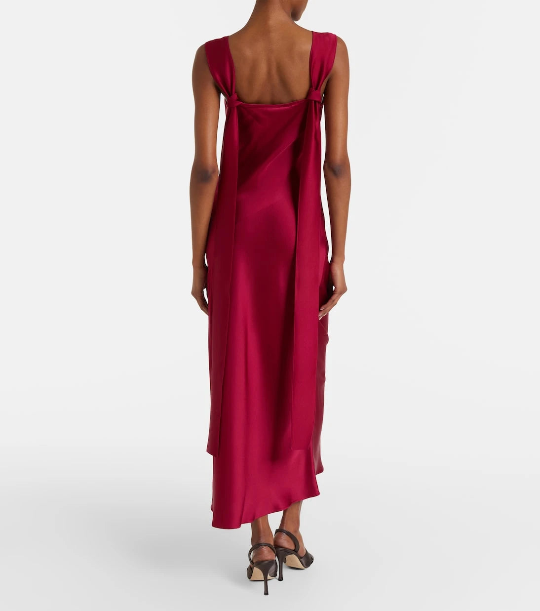 Max Mara - Crêpe satin maxi dress