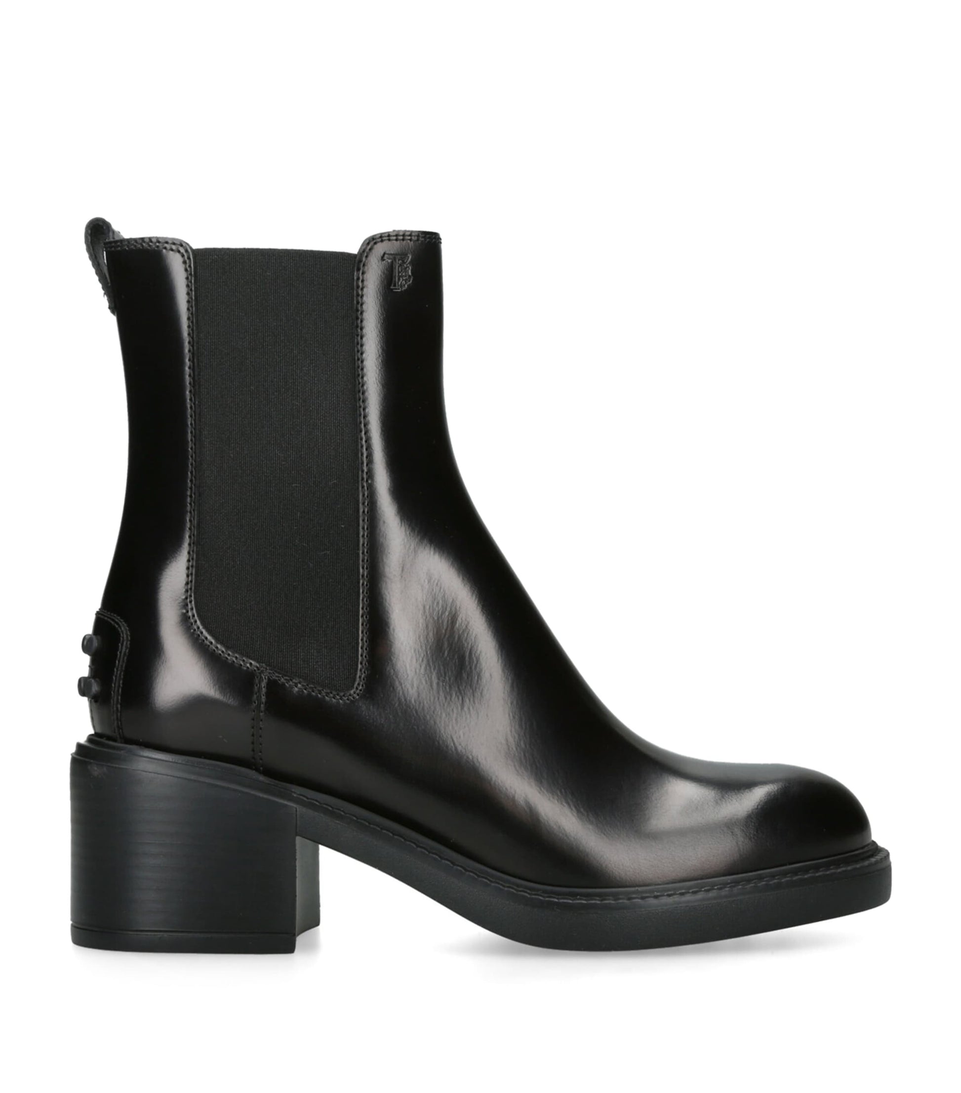 Tod's Black Patent Leather Ankle Boots 55
