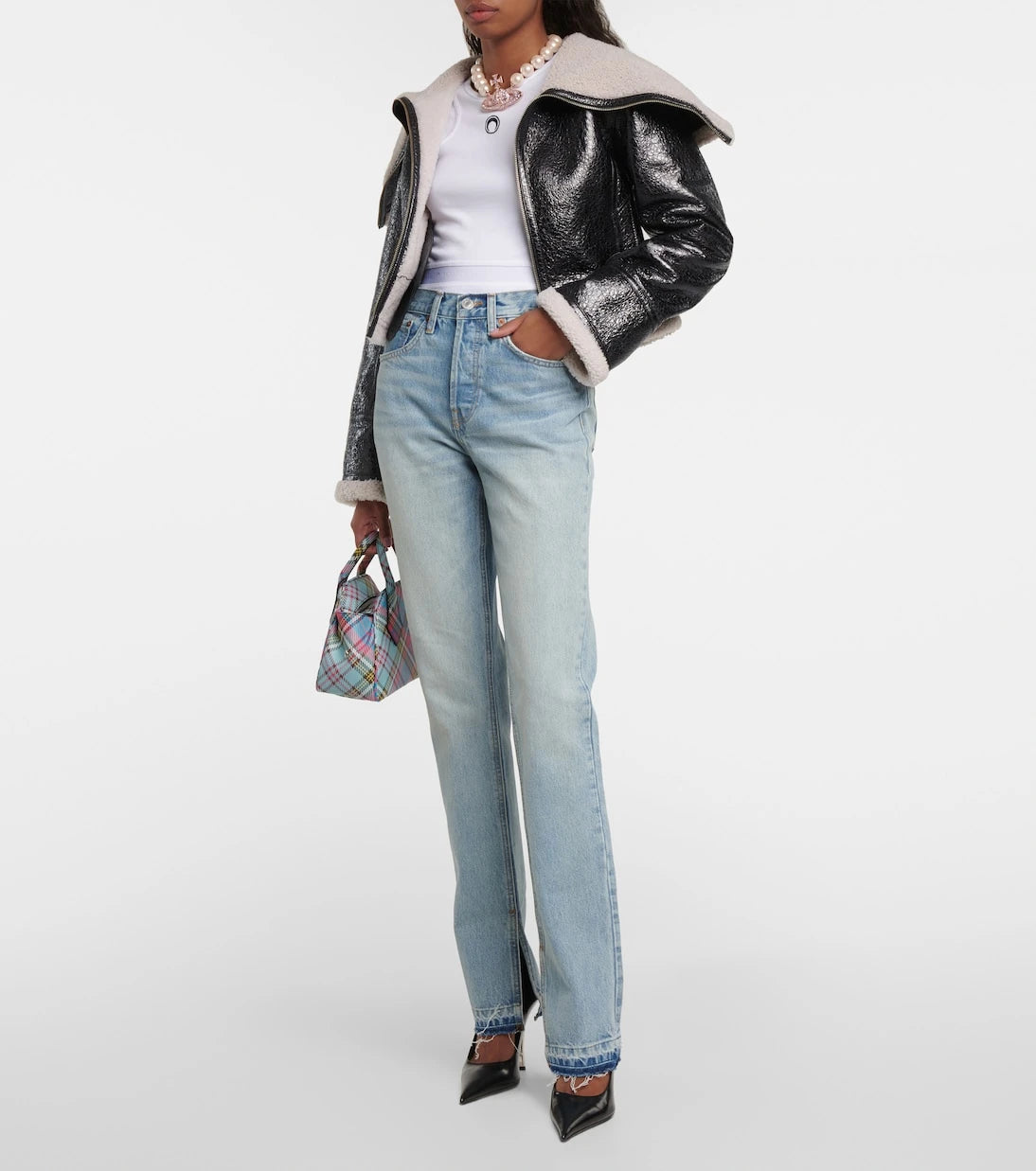 Re/Done - High-rise bootcut jeans