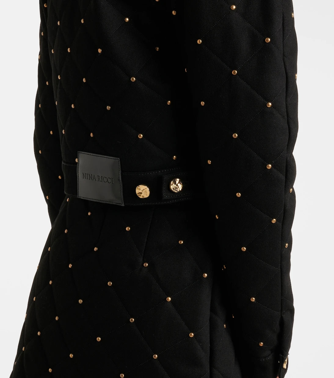 Nina Ricci - Embellished cropped denim jacket