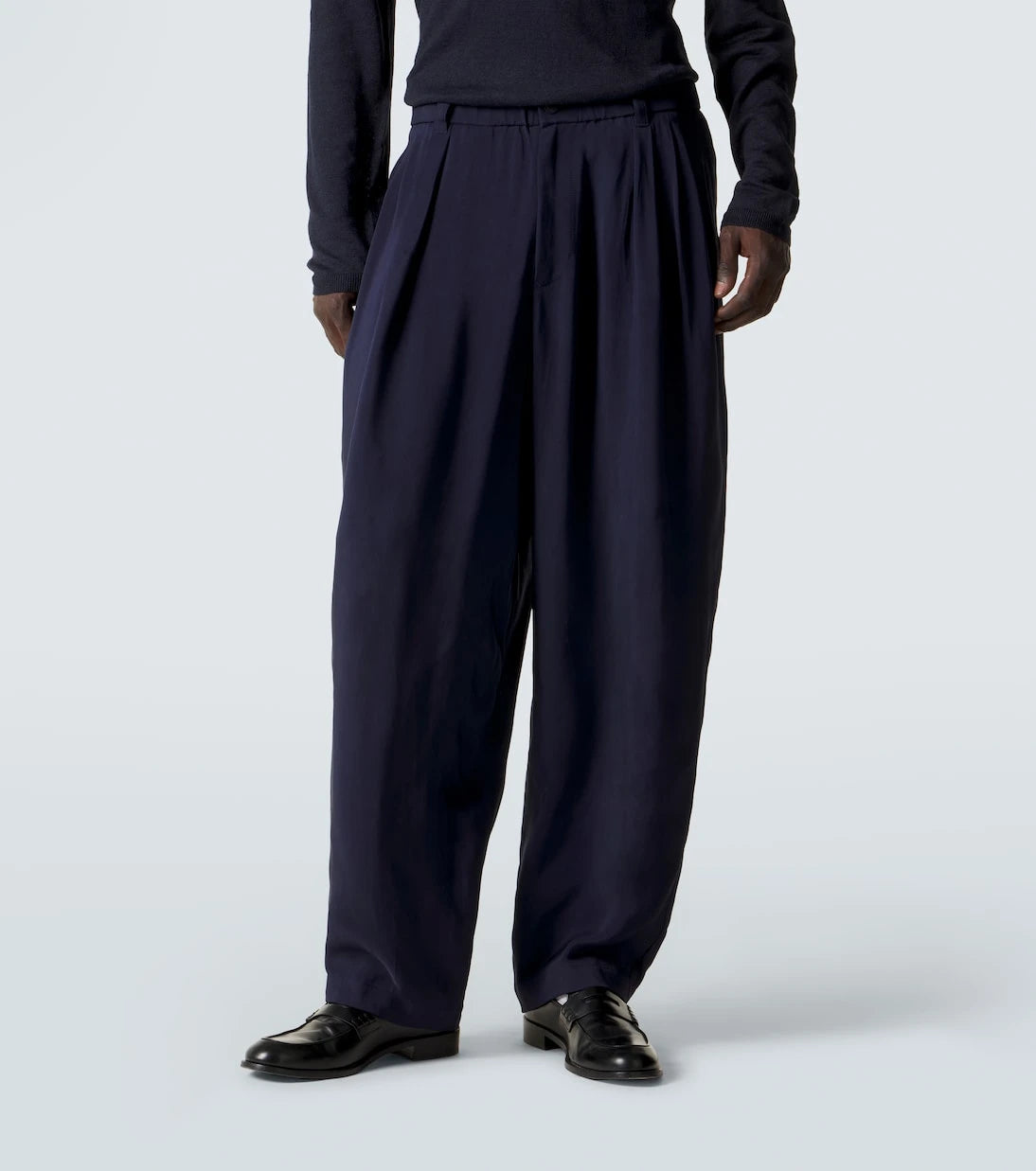 Giorgio Armani - Pleated twill tapered pants