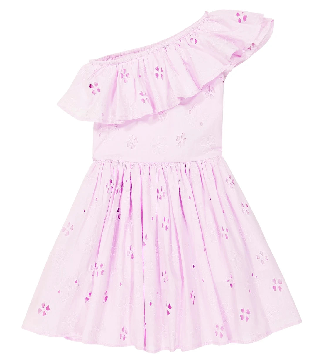 Molo - Cay broderie anglaise one-shoulder dress