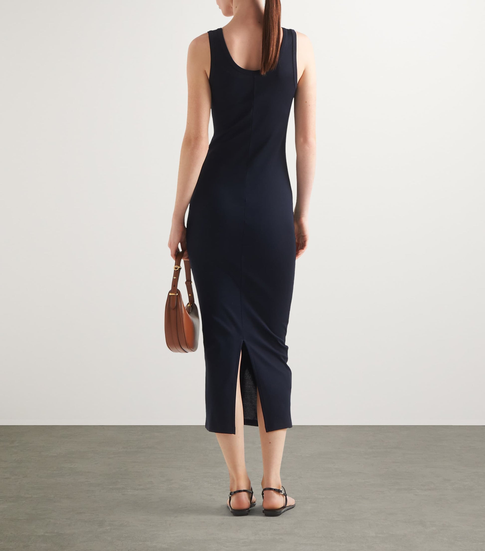 Prada Blue Cotton Midi Dress