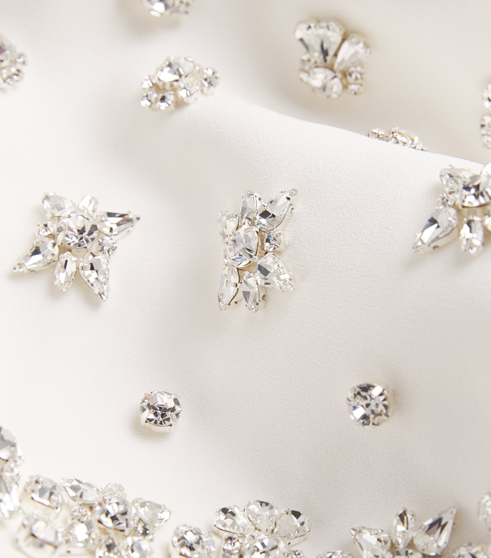 Huishan Zhang White Embellished Luanne Gown