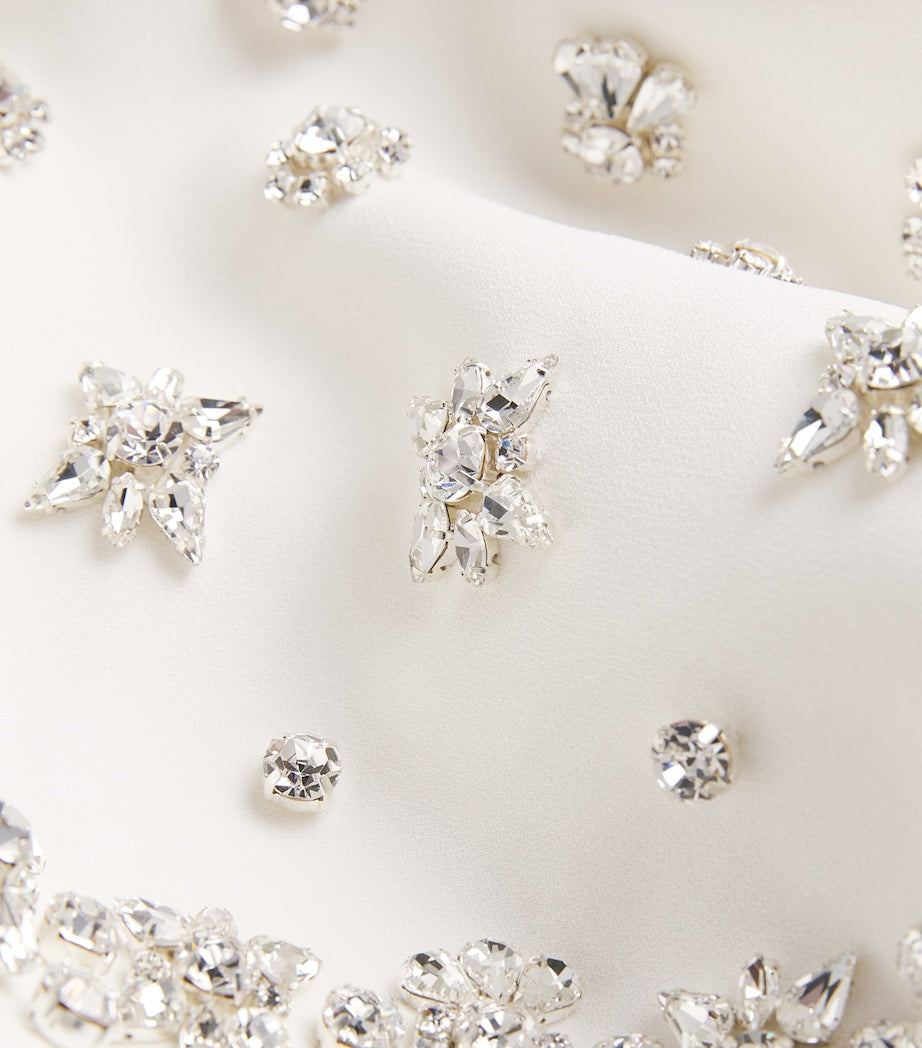 Huishan Zhang White Embellished Luanne Gown