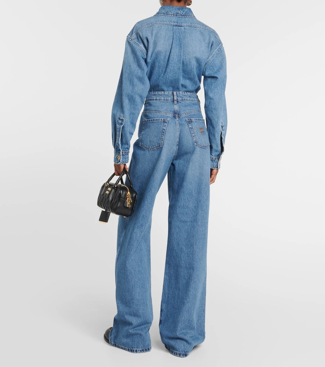 Miu Miu - High-rise wide-leg jeans