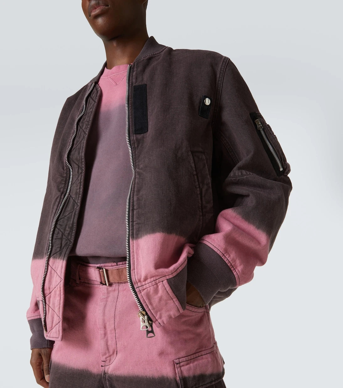 Sacai - Ombré cotton blouson