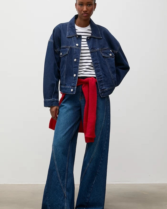 Answear.LAB wide leg kadın jean