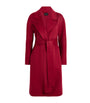 Joseph Red Wool-Cashmere Costa Wrap Coat