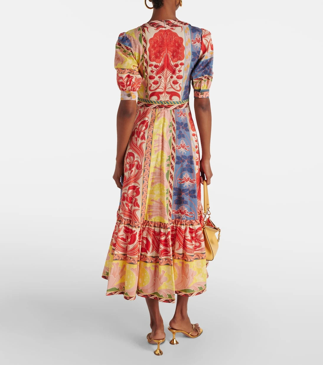 Etro - Printed cotton wrap dress