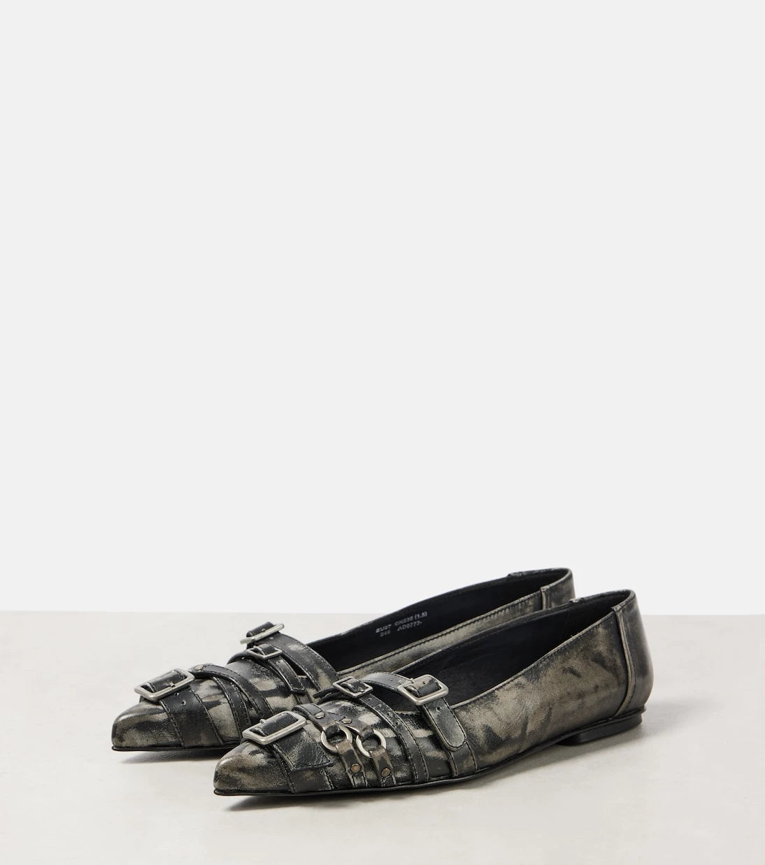 Acne Studios - Buckle-detail leather ballet flats